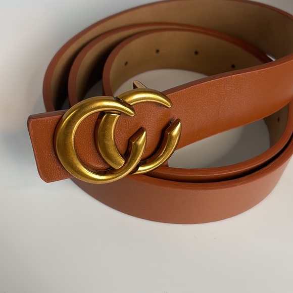 Beautiful Brown leather belt One size fits most - Picture 2 of 8